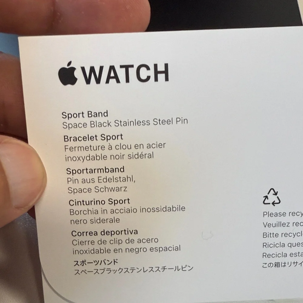 Apple Midnight Black Smartwatch Band